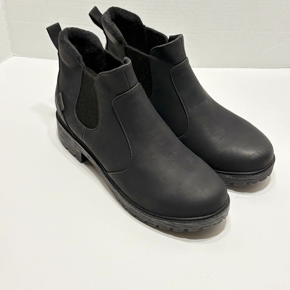 Alegria Women's Rowen Waterproof Chelsea Rain Boots Black 11.5-12 Gorpcore
